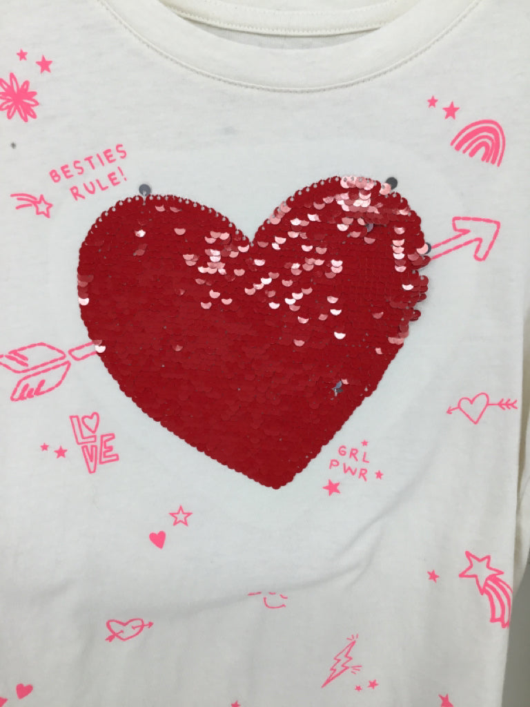 Gap Kids Child Size 8 Cream Valentine's Day Shirt