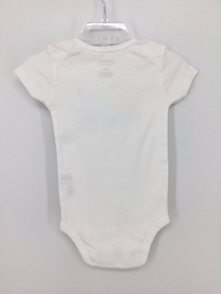 Just One You Made by Carters Child Size 12 Months White Onesie