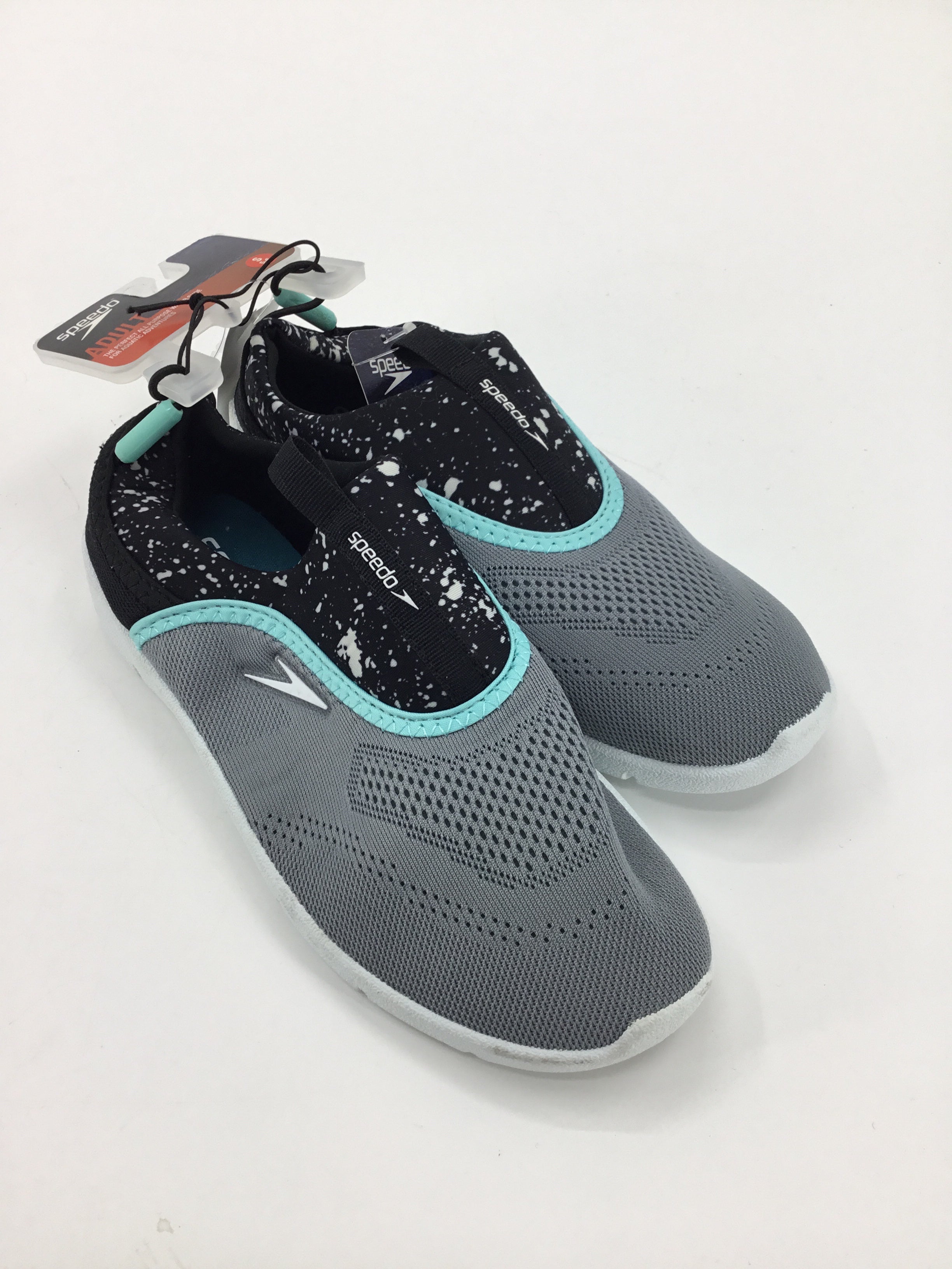 Speedo Child Size 5 Youth Gray Water Shoes