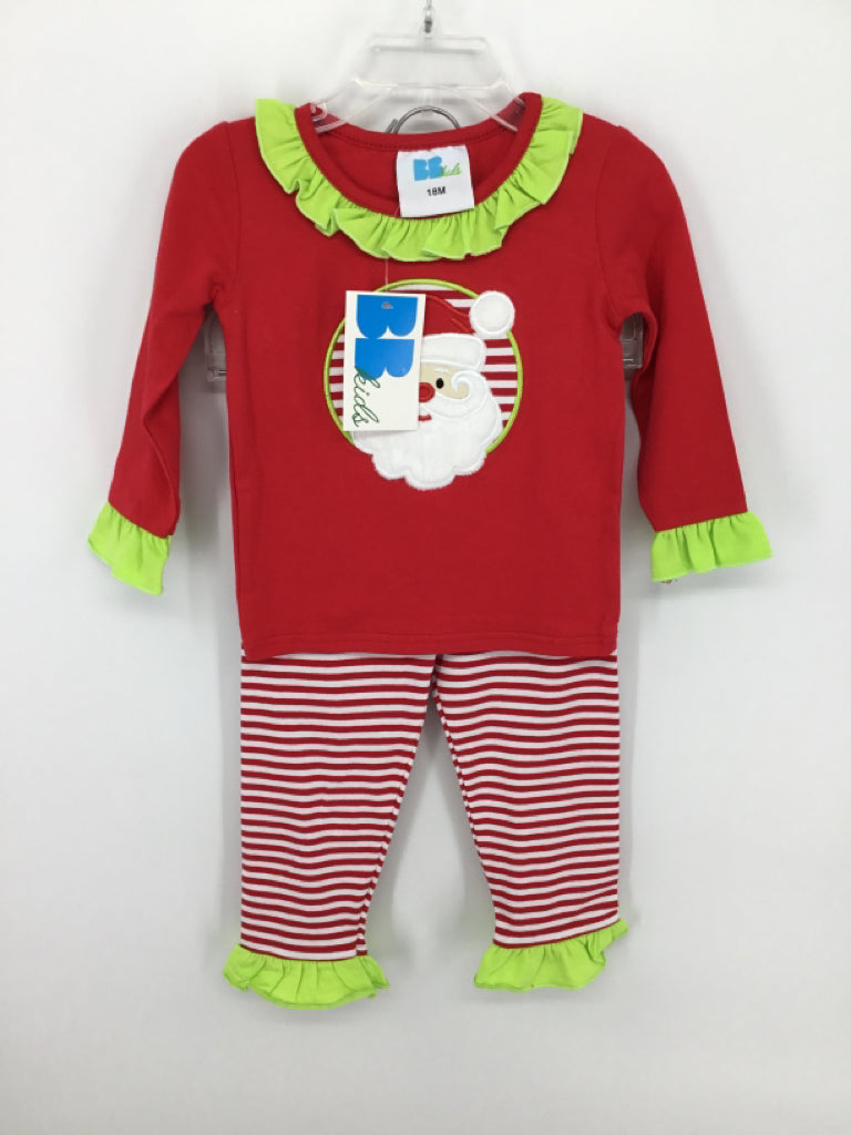 BB Kids Child Size 18 Months Red Christmas Outfit