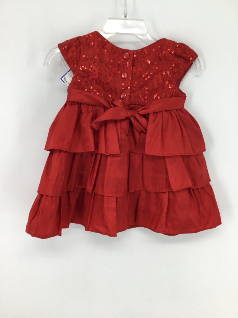 Youngland Child Size 12 Months Red Dress - girls