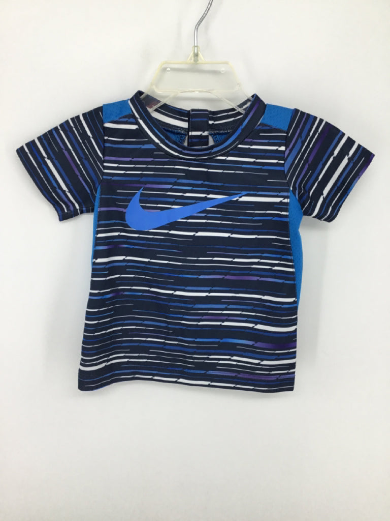 Nike Child Size 12 Months Blue Print T-shirt - boys