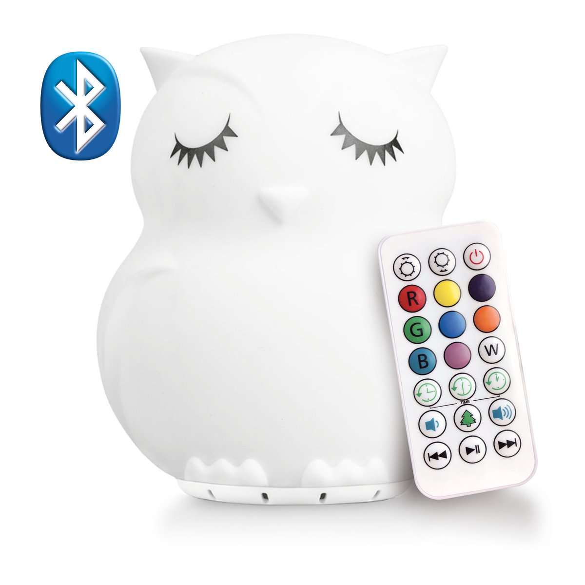 LumiPets Night Lamp Companion - Owl With Bluetooth Speaker