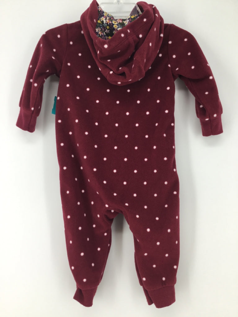 Carter's Child Size 6 Months Burgundy Outfit - girls