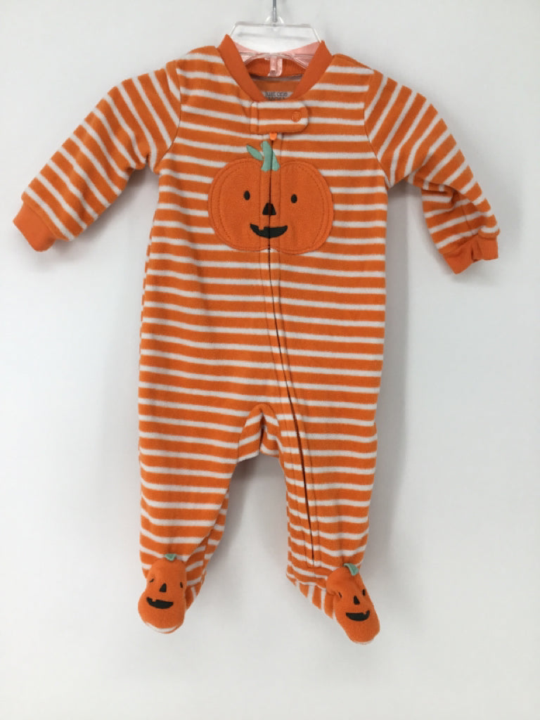 Just One You Made by Carters Child Size 3 Months Orange Halloween Sleeper