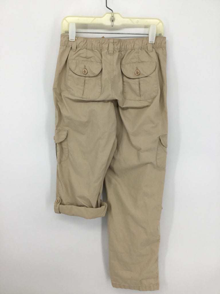 Lands' End Child Size 12 Tan Solid Pants - boys