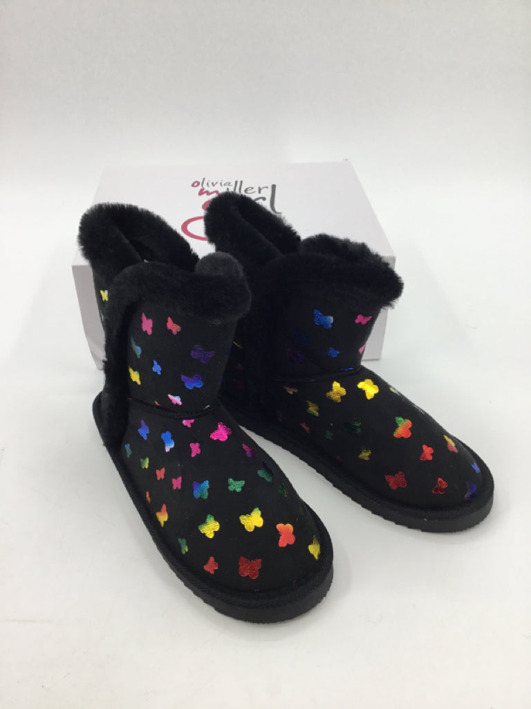 Olivia Miller Girl Child Size 4 Youth Black Boots