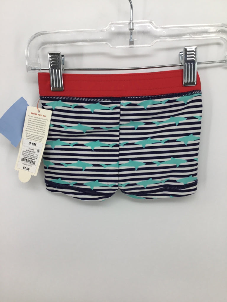 Cat & Jack Child Size 3-6 Months Multi-Color Stripe Swimwear - boys