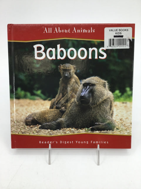 All About Animals Baboons Hardcover Book