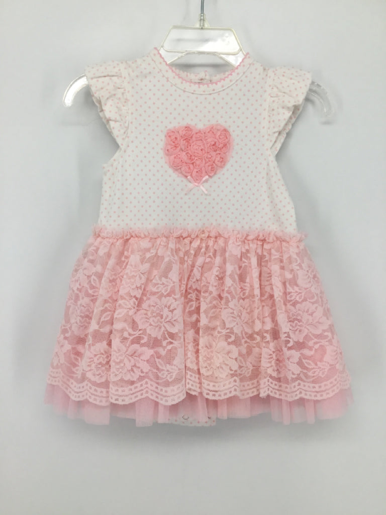 Little Me Child Size 9 Months Pink Dress - girls