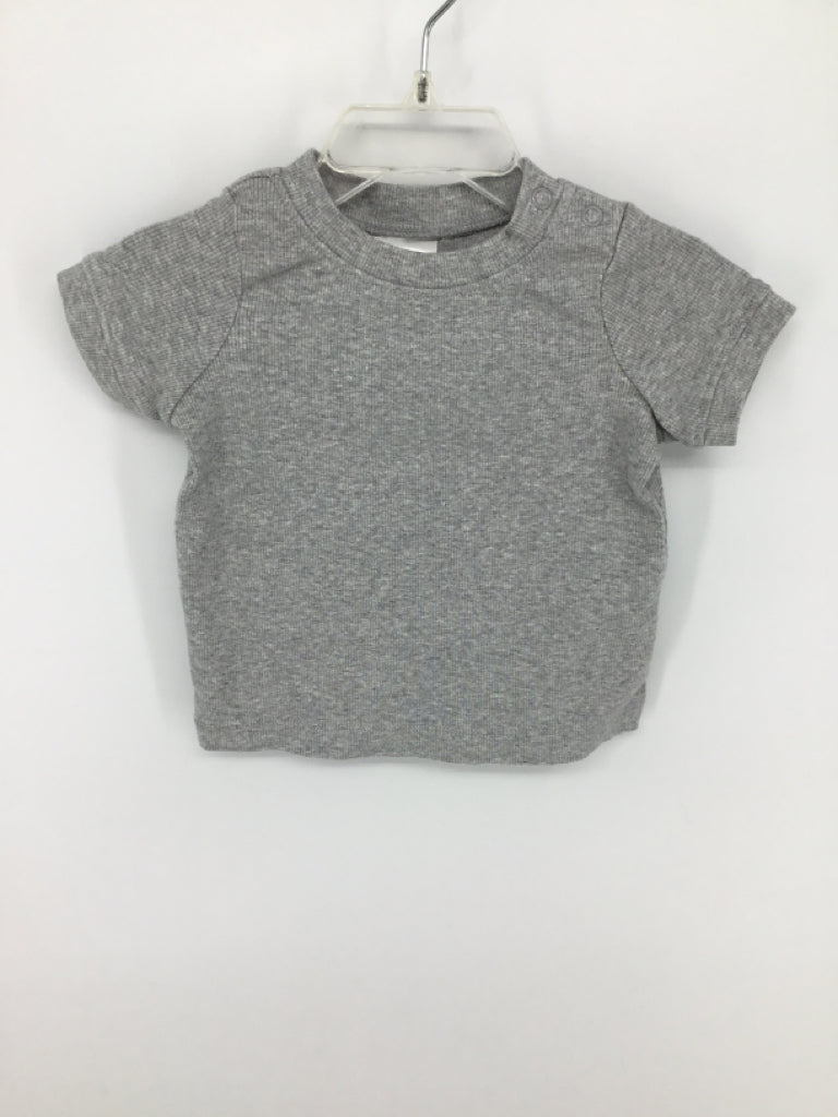 Hanna Andersson Child Size 6-12 Months Gray Solid T-shirt - boys
