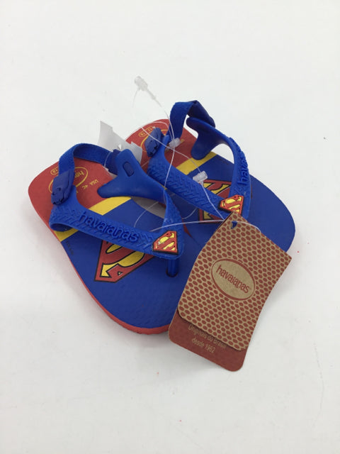 Havaiana Child Size 4 Toddler Blue Sandals/Flip Flops