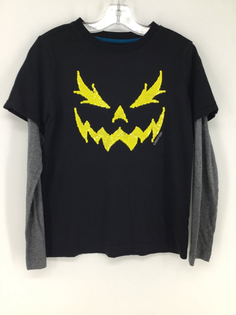 Lands' End Child Size 10 Black Halloween T-Shirt