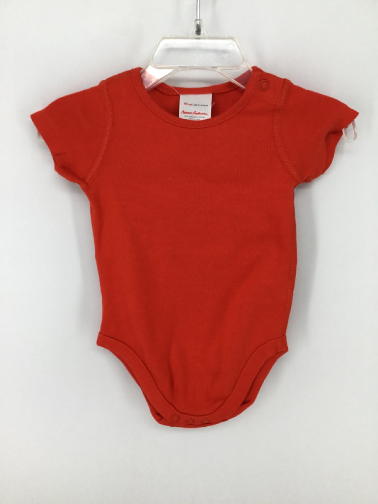 Hanna Andersson Child Size 3-6 Months Red Onesie