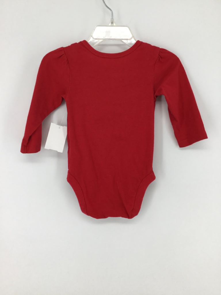 Childrens Place Child Size 6-9 Months Red Christmas Onesie