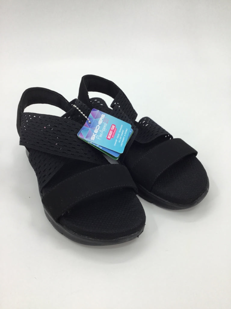 Skechers Child Size 5 Youth Black Sandals/Flip Flops