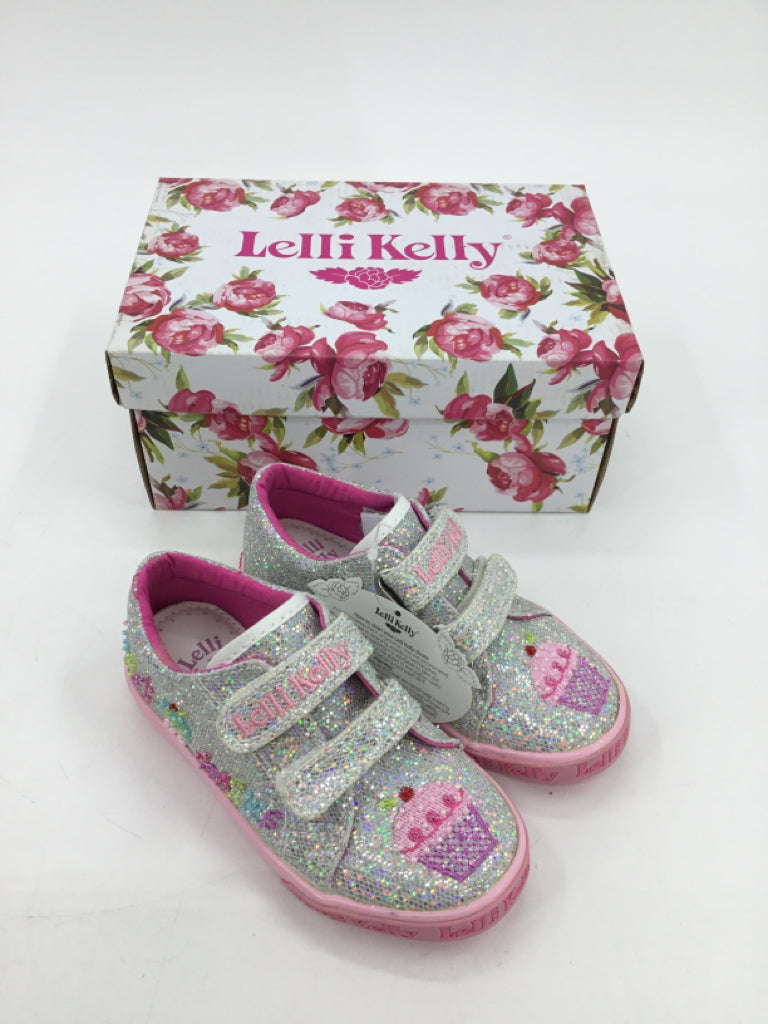 Lelli Kelly Child Size 9 Toddler Silver Sneakers