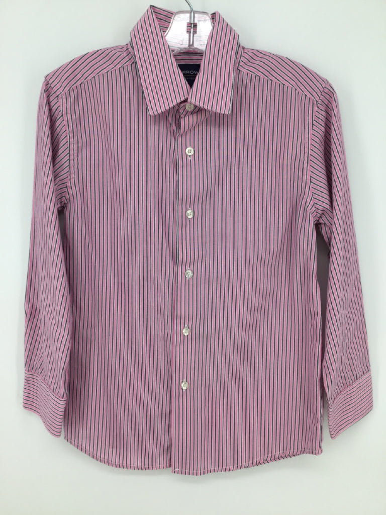 Arrow Child Size 8 Pink Stripe Shirt - boys