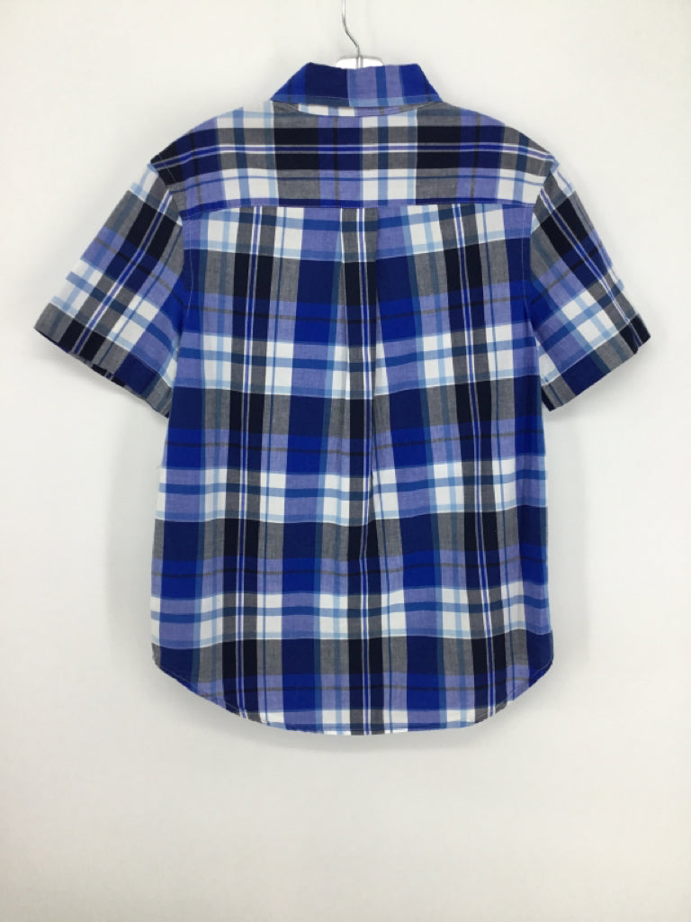 Ralph Lauren Child Size 10 Blue Plaid Shirt - boys