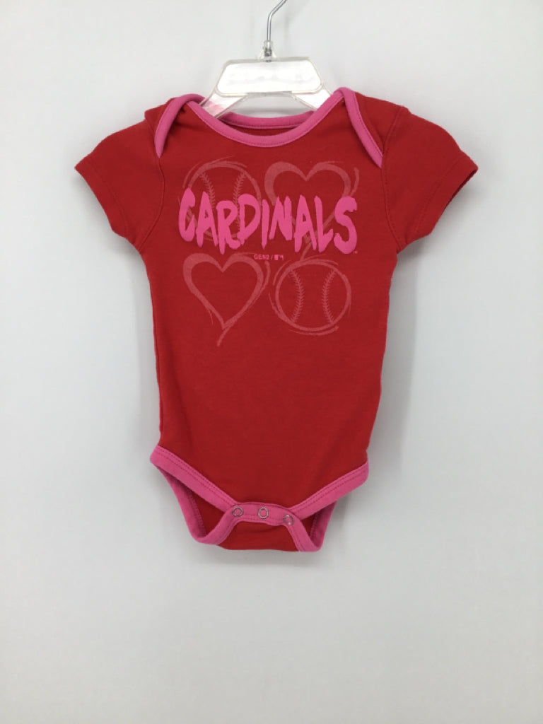 Genuine Merchandise Child Size 12 Months Red Onesie