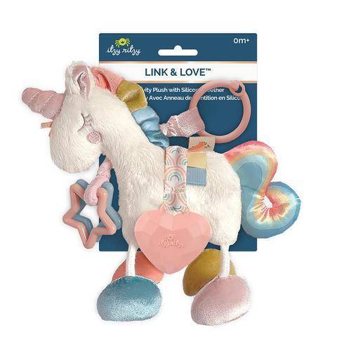 Itzy Ritzy - Link & Love Llama Activity Plush with Teether Toy