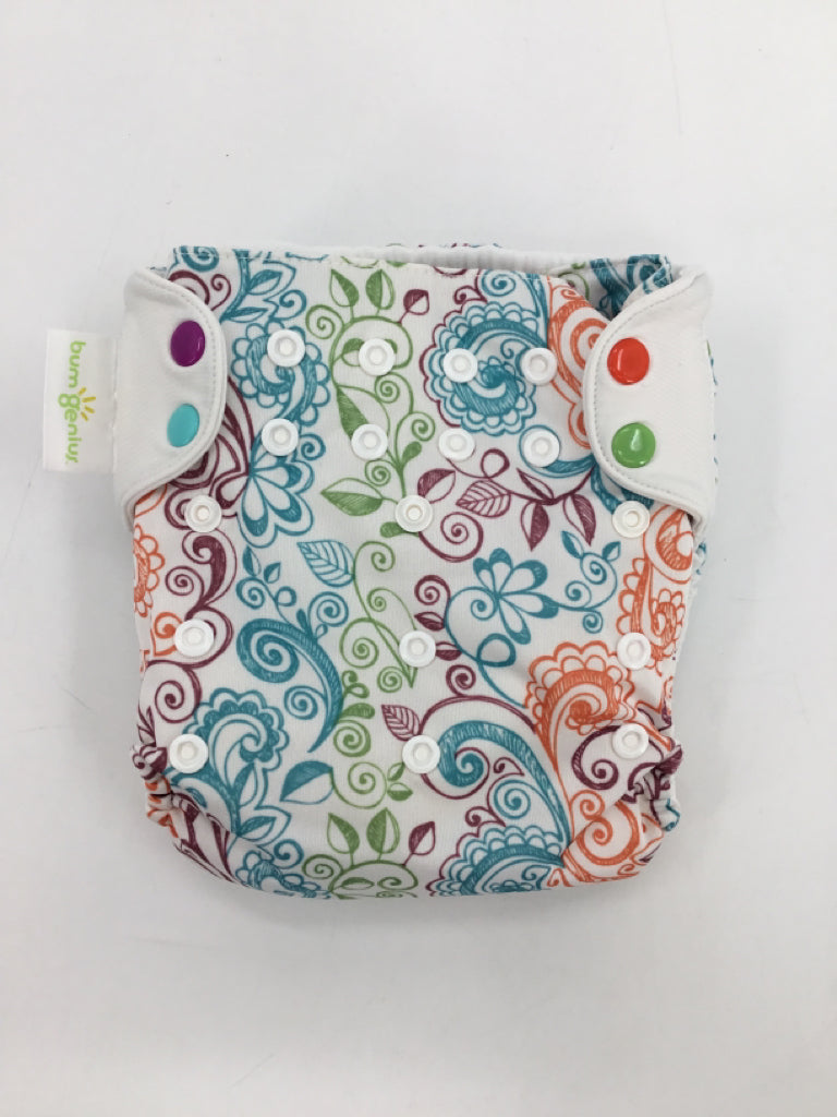 Bum Genius Child Size One Size Multi-Color Print Pocket Cloth Diaper
