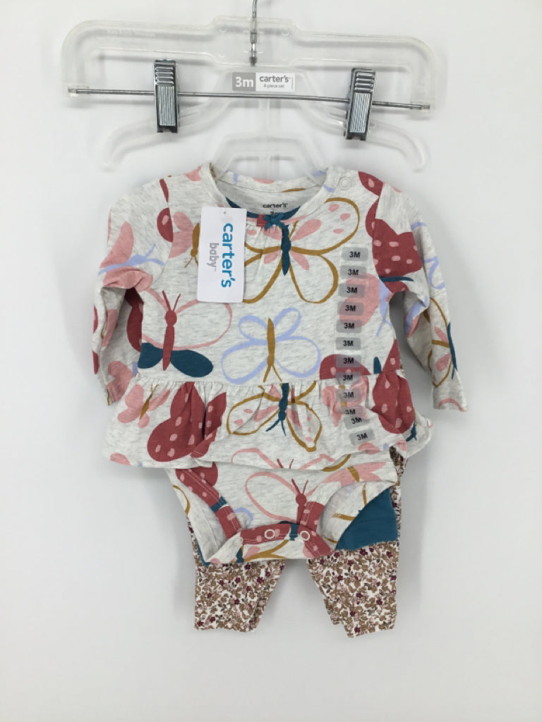 Carter's Child Size 3 Months Multi-Color Outfit - girls