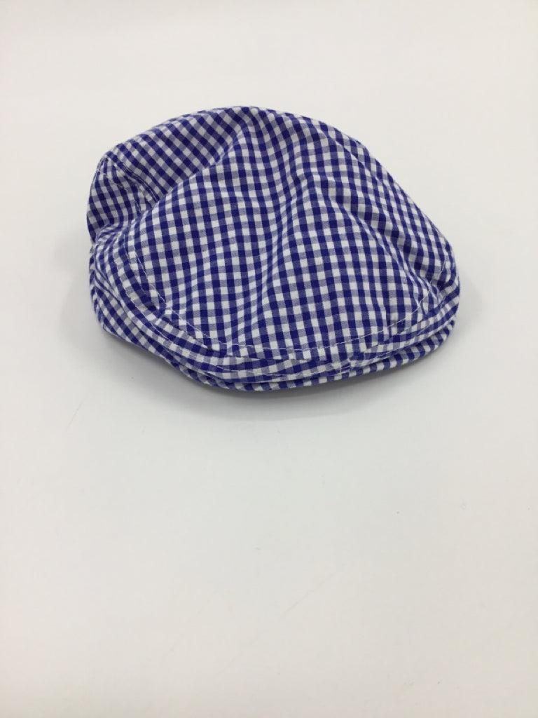 Toby Child Size 6-12 Months Blue Checkered Hats - boys