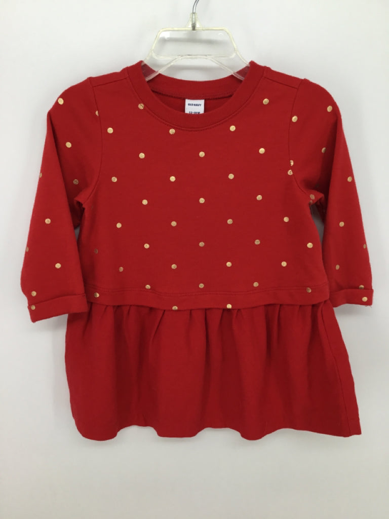 Old Navy Child Size 12-18 Months Red Dress - girls
