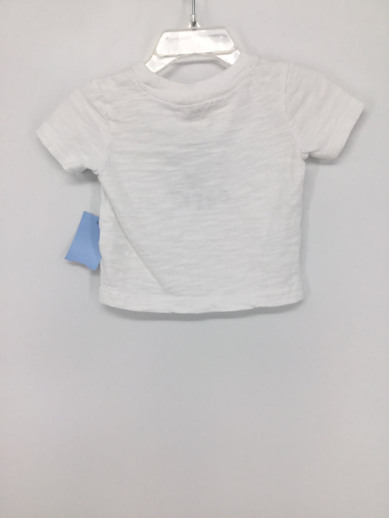 White t shop shirt 3-6 months