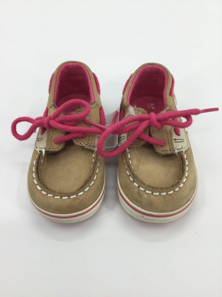 Sperry Child Size 3 Toddler Brown Dress Shoes