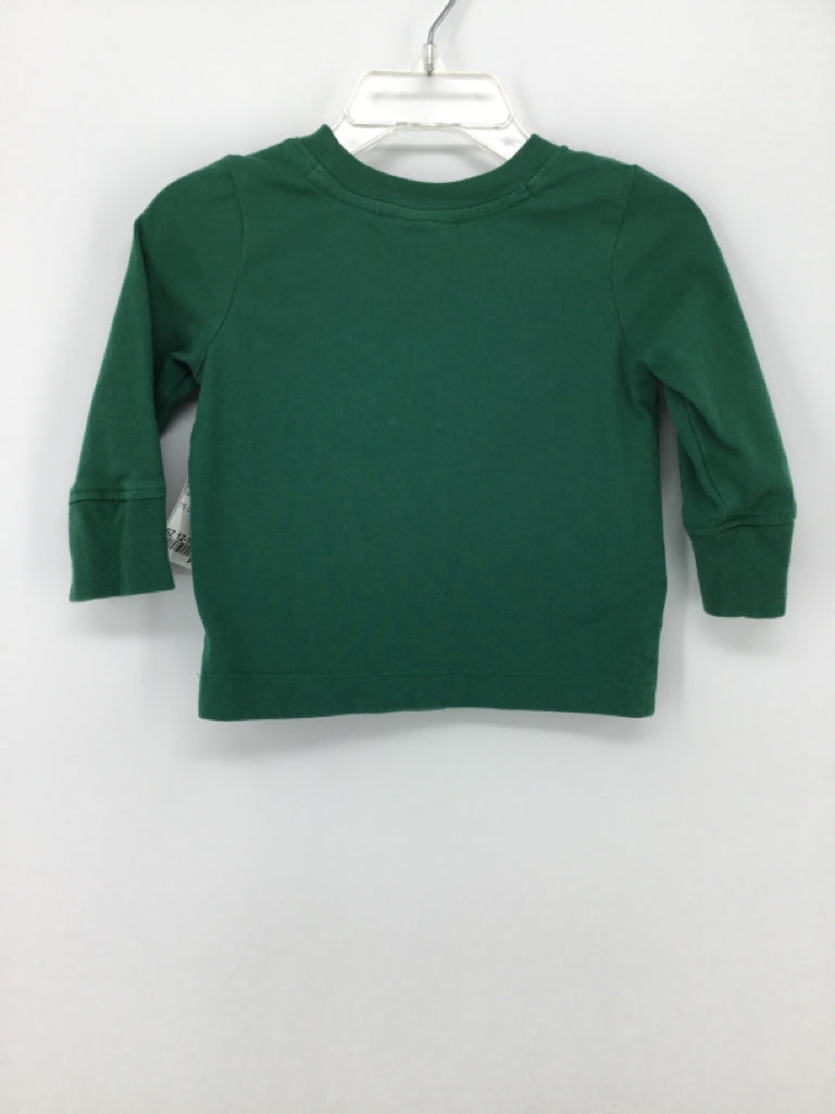 Hanna Andersson Child Size 12-18 Months Green Solid T-shirt - boys