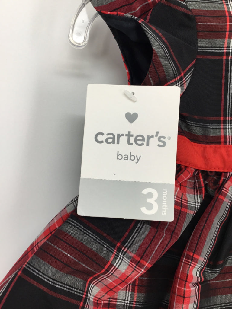 Carter's Child Size 3 Months Red Dress - girls