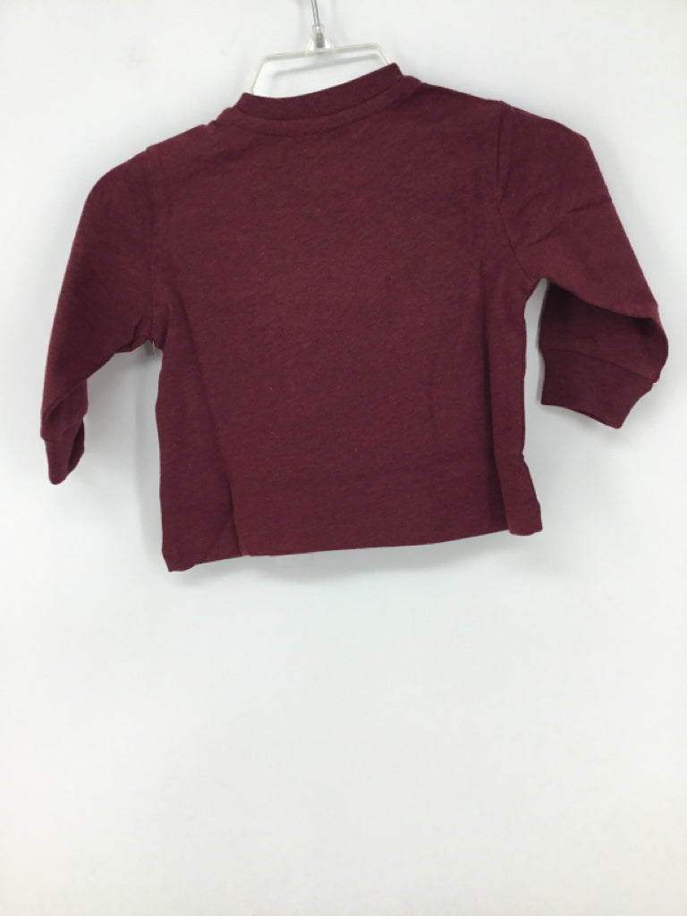 Ralph Lauren Child Size 3 Months Burgundy Solid T-shirt - boys