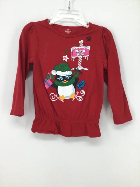 brandless Child Size 24 Months Red Christmas T-Shirt