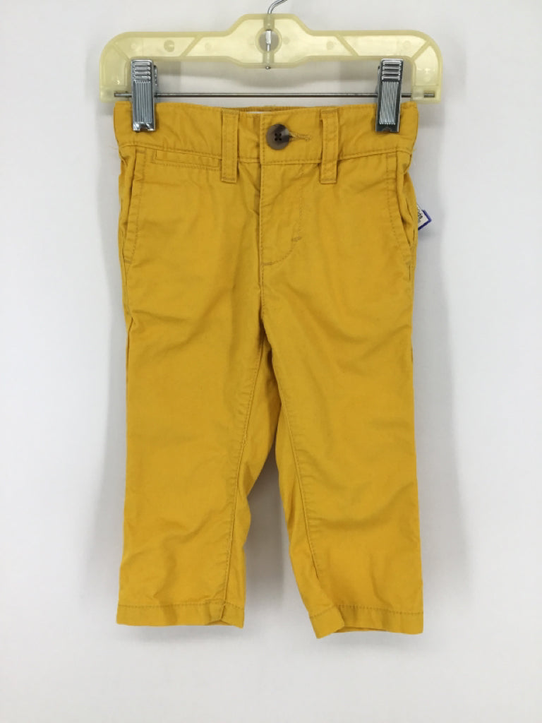 Old Navy Child Size 12-18 Months Yellow Solid Pants - boys