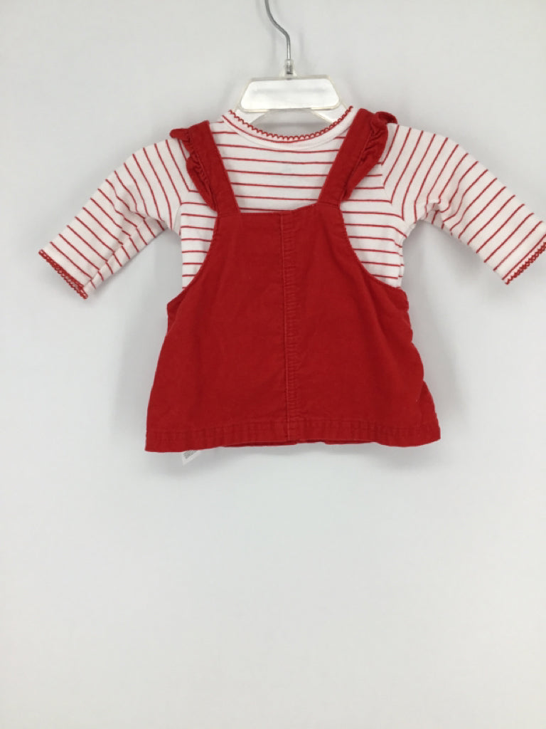 Carter's Child Size Newborn Red Christmas Dress