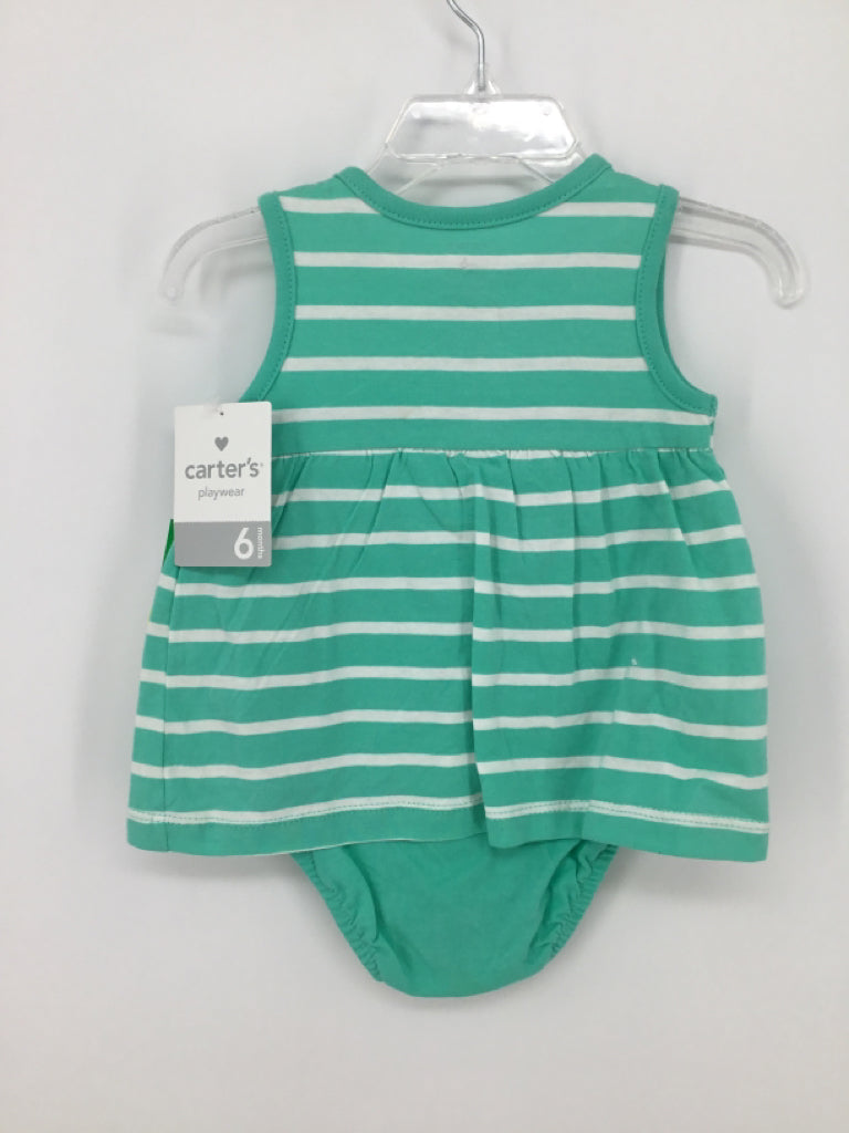 Carter's Child Size 6 Months Green Outfit - girls
