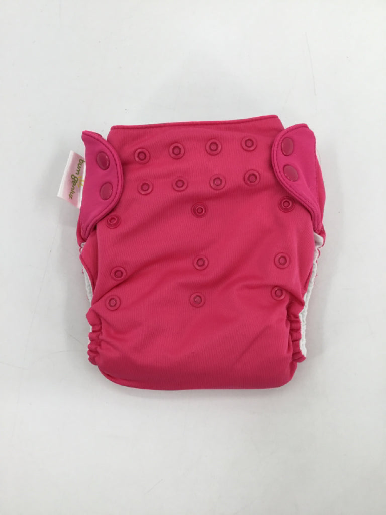 Bum Genius Child Size One Size Pink Solid Pocket Cloth Diaper