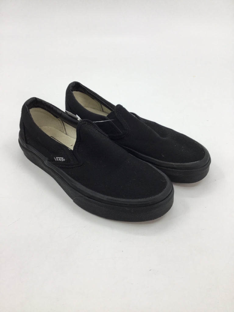 Vans Child Size 4 Youth Black Sneakers