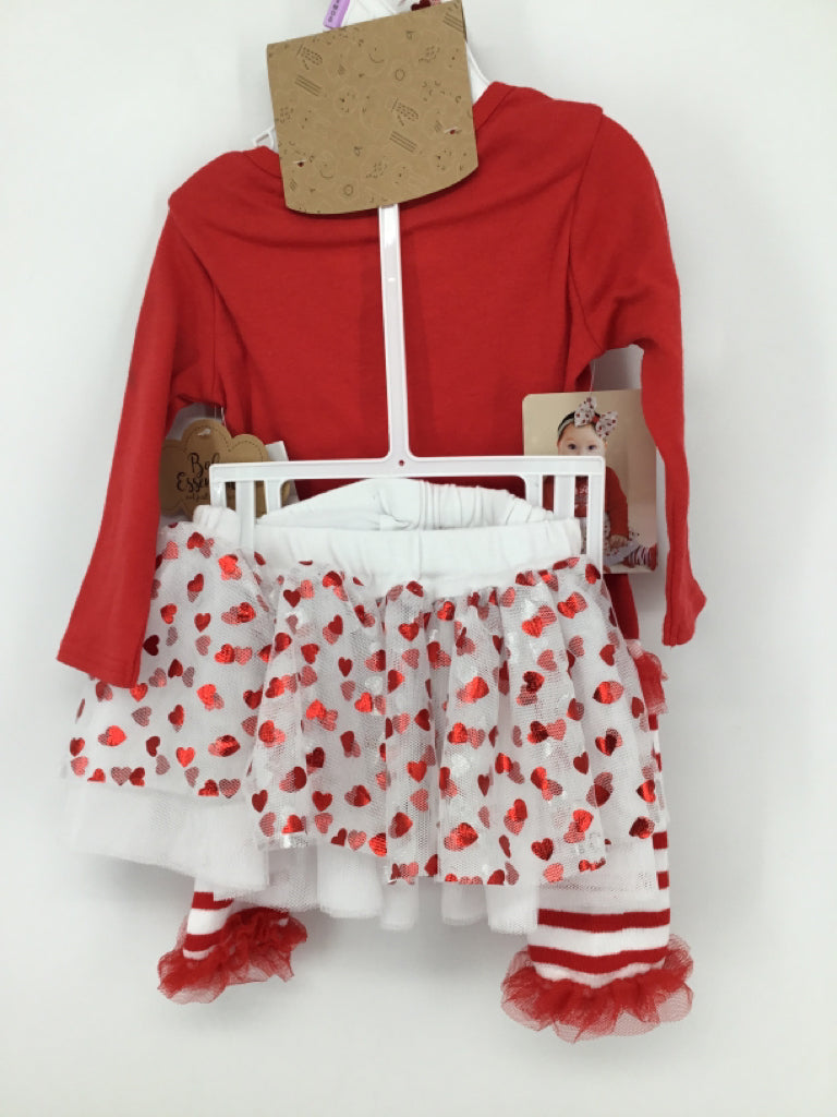 Baby Essentials Child Size 9 Months Red Valentine's Day Outfit