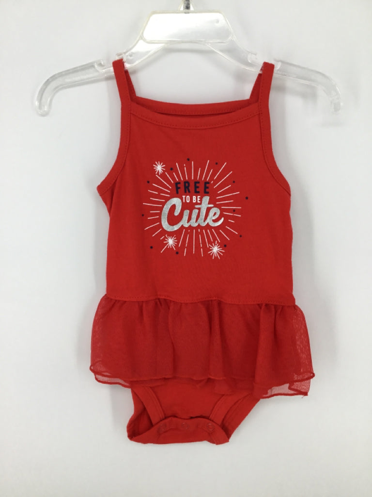 Carter's Child Size 9 Months Red Stars & Stripes Outfit