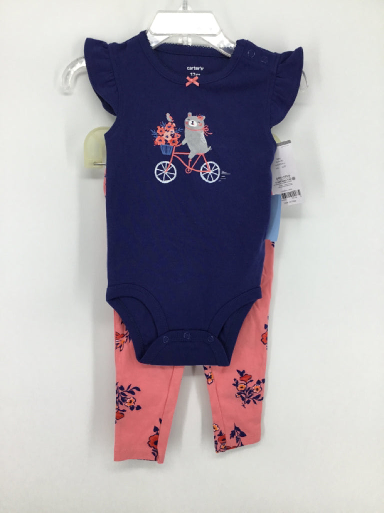 Carter's Child Size 12 Months Blue Outfit - girls