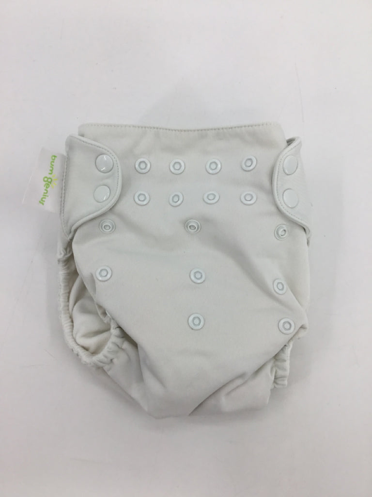 Bum Genius Child Size One Size White Solid Pocket Cloth Diaper