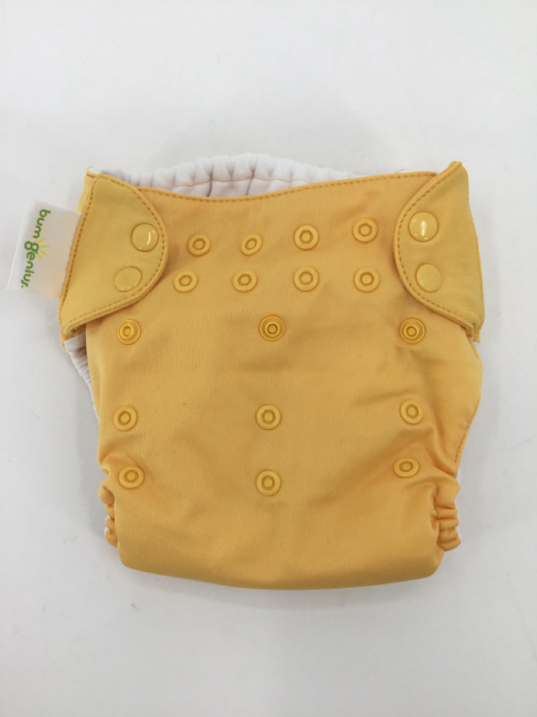 Bum Genius Child Size One Size Yellow Solid Pocket Cloth Diaper