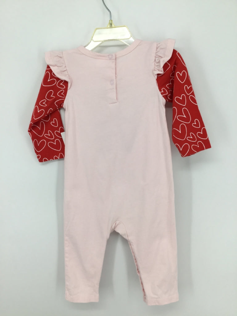 Peppy Mini Child Size 12 Months Pink Valentine's Day Outfit
