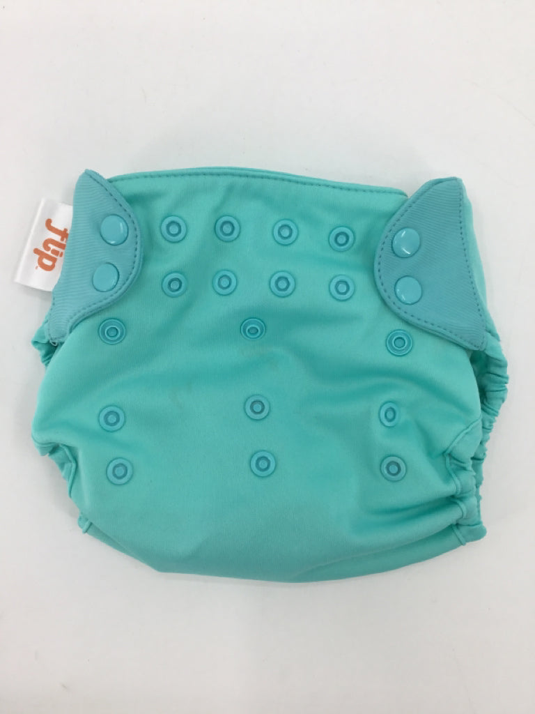 Flip Child Size One Size Blue Solid Cover Cloth Diaper