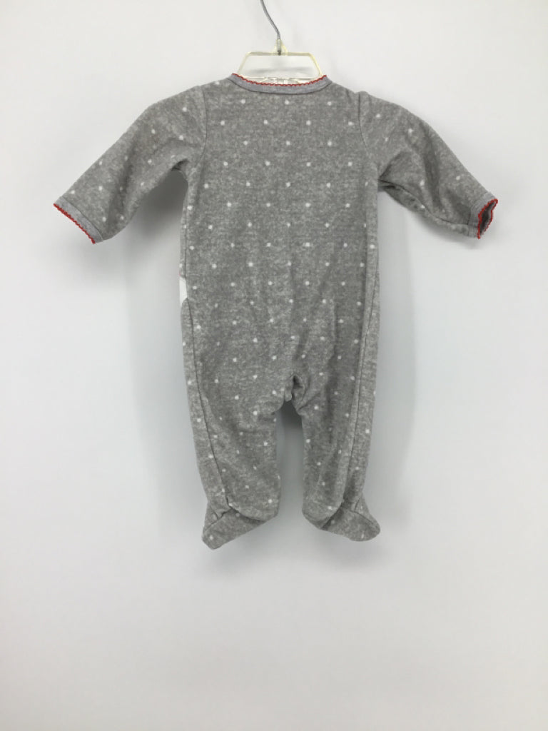 Carter's Child Size 3 Months Gray Sleepers