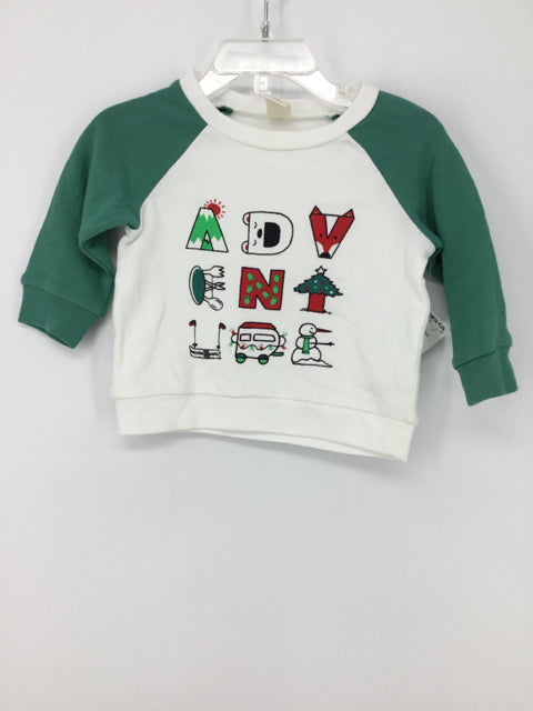 Tucker + Tate Child Size 6 Months Green Christmas Sweatshirt