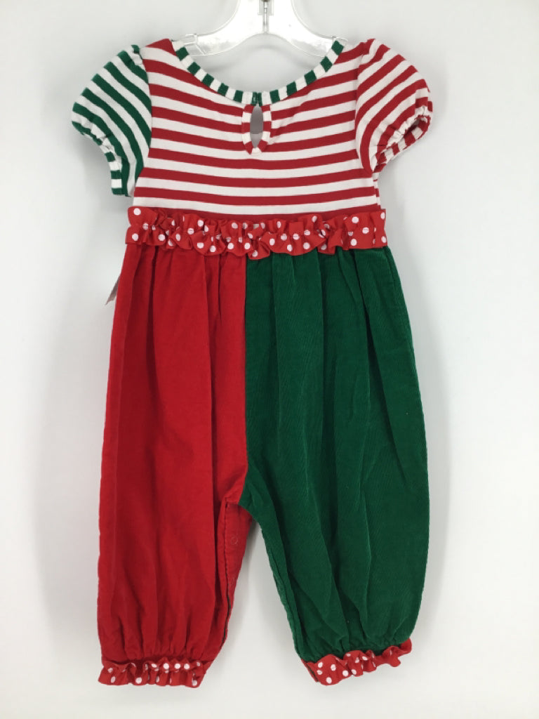 Bonnie Jean Child Size 2 Red Christmas Outfit